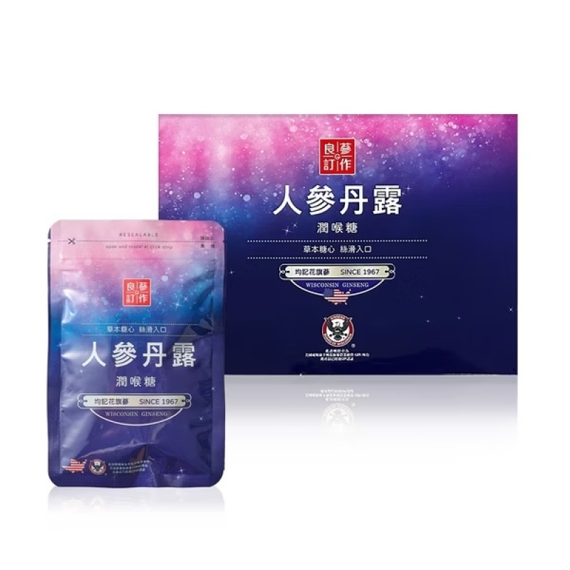 【均記】人參丹露 潤喉糖 (6包入/盒)
